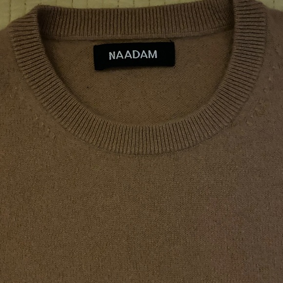 Naadam Beige Crewneck Sweater women small - Picture 5 of 6